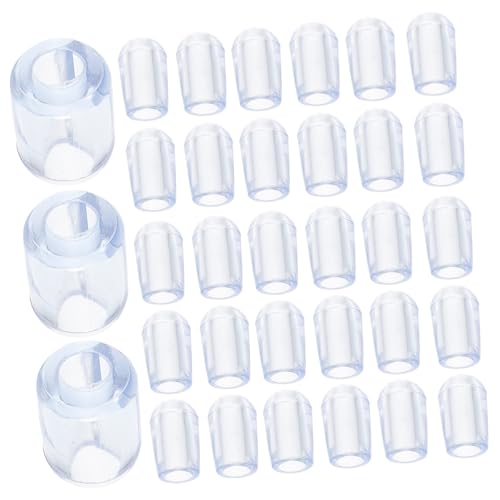 Warmhm 80 Stück Teiliges Transparente PVC Schutzkappen für Spülbeckenränder Flexible Schutzfüße für Küchenspülen Passend Kratzfest und Unauffällig Einfache Montage und Langlebiger Schutz von Warmhm