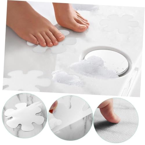 Warmhm 9 Stück Teiliges Anti rutsch Blumen Aufkleber Selbstklebende rutschfeste Badewannen Streifen und Sicher für Bad Küche Dusche Einfache Installation Weiß Warmhm 9 Stück Teiliges Anti rutsch Blumen Aufkleber Selbstklebende rutschfeste Badewannen Streifen und Sicher für Bad Küche Dusche Einfache Installation Weiß von Warmhm