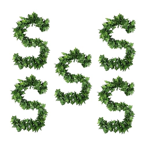 Warmhm 90 Stück Künstliche Weinblätter Packung Künstliche Pflanzen Indoor Hohe Grünpflanzen Girlande Gefälschte Hängende Reben von Warmhm