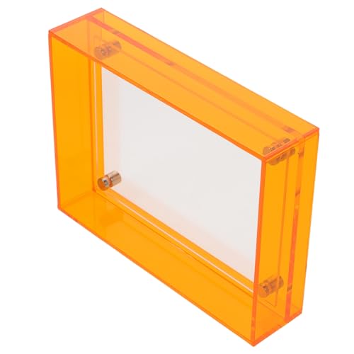 Warmhm Acryl-fotorahmen Bilderrahmen Posterrahmen Wanddisplay Orangefarbener Bilderrahmen 12 X 16 X 4 Cm von Warmhm