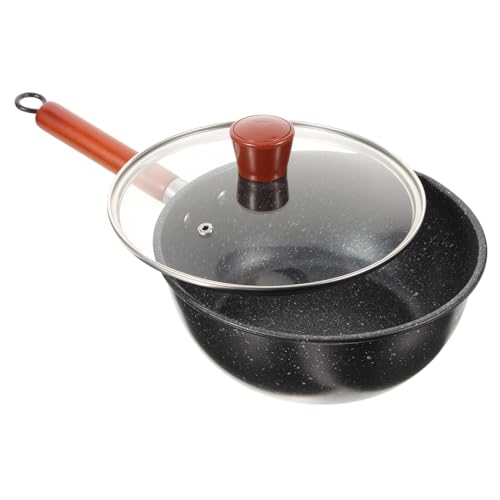 Warmhm Antihaftbeschichteter Kleiner Milchtopf aus Aluminiumlegierung mit Deckel Langlebig und Leicht zu Reinigen zum Erwärmen von Milch und Schmelzen Moderner Stil für Küche von Warmhm