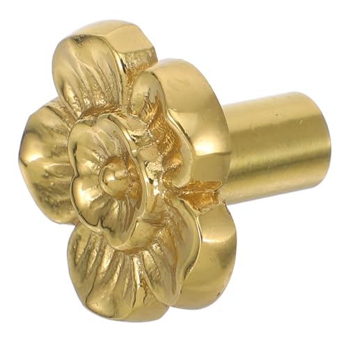 Warmhm Antike Messing Blumenknöpfe für Schränke Möbelgriffe für Kommoden Küchenschränke und Weinregale Hochwertige Langlebige Hardware von Warmhm