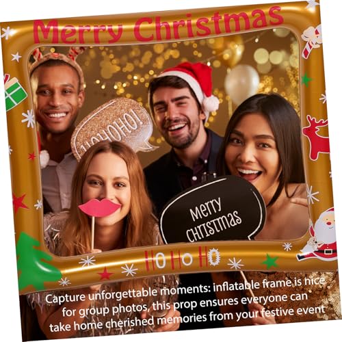 Warmhm Aufblasbarer Weihnachtsfotorahmen Als Party-Requisite Für Familienfeiern Und Neujahrsfeiern Rahmen Für Foto-Requisiten Aufblasbare Foto-Requisiten Für Feiertagspartys von Warmhm