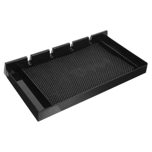 Warmhm Barber Organizer Tray aus Robustem Material Flexibles Haarschneide tablett mit Rutschfester Matte Kompakte Aufbewahrung für Friseurwerkzeuge für Barbershop Arbeitsbereich und von Warmhm