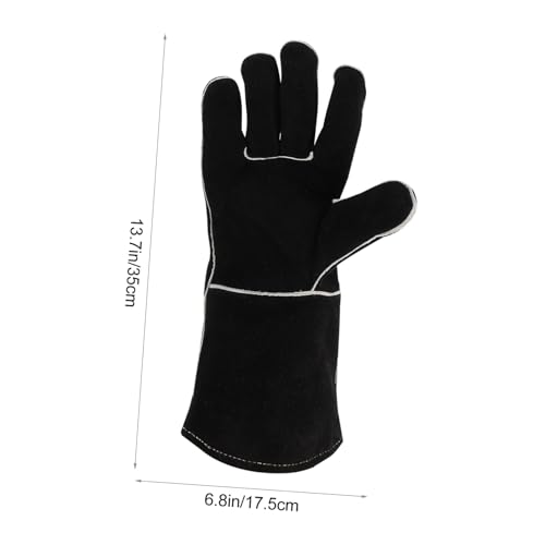 Warmhm Bbq Grillhandschuhe Hitzebeständig Schnittfest Lang Hitzeisolierend für Küche Ofen Backen Kochen Outdoor Schutz von Warmhm