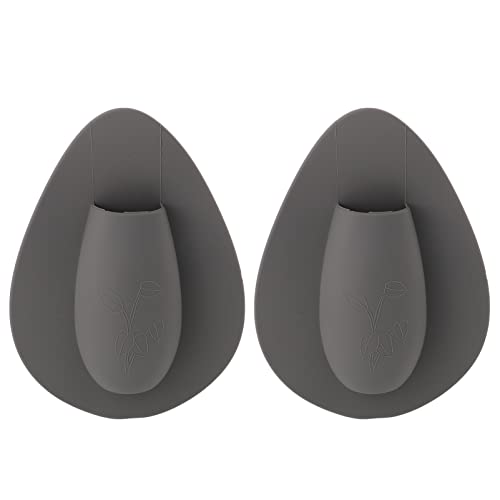 Warmhm Blumentopf 2 Stücke Klebrige Vase Wandvase Wiederverwendbar H?ngenden Vase Stick an Wand für Badezimmer Party Grau Hängender von Warmhm