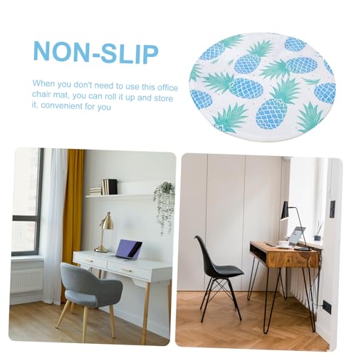 Warmhm Bodenschutzmatte Bürostuhl Polyester Schreibtischstuhl Unterlage rutschfest Strapazierfähig Für Hartböden Parkett Fliesen Leicht Zu Reinigen von Warmhm