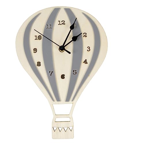Warmhm Leise Wanddekorationsuhr Heißluftballon-wanduhr Wanddekoration Für Das Home Office Nicht Tickend Dekorative Uhr Kunstdekor-wanduhr von Warmhm