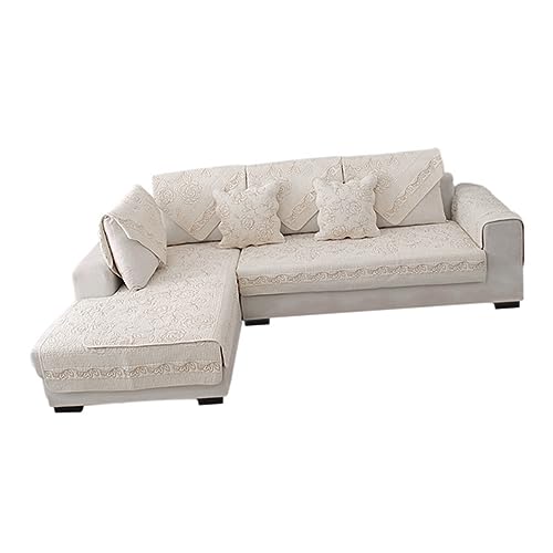 Warmhm Sofabezug Weiß Schutzhülle Doppelseitig von Warmhm