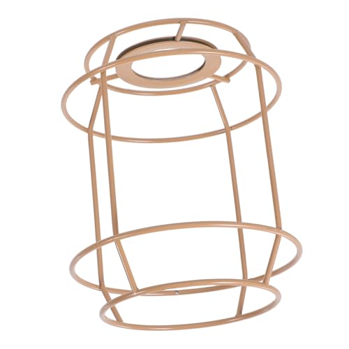 Warmhm DIY Lampenschirm Gestell Draht Lampenschirmhalter Trommel Lampenschirm Käfig für Tisch Stehlampe Wohnzimmer Schlafzimmer Arbeitszimmer Kreative Vielseitige und Einfach Montierbare von Warmhm