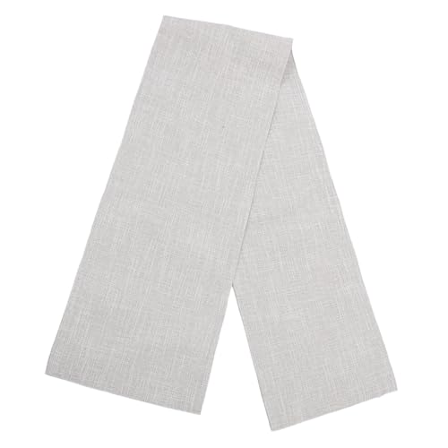 Warmhm Dekorative Tischdecke weben rustikale Tischdecke Bauernhaus Tischdecke mit Quasten Tischläufer für den Innenbereich Tischdecke für zu Hause Polyester Beige von Warmhm