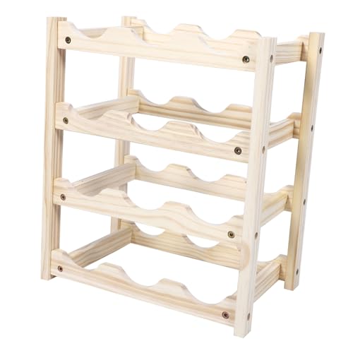 Warmhm Dekoratives Weinständer Holz Weinregal Lagig Flaschen Stauraum Robust Haushalt Flaschenhalter Weinflaschen Aufbewahrung für Zuhause Hotel Bar Warmhm Dekoratives Weinständer Holz Weinregal Lagig Flaschen Stauraum Robust Haushalt Flaschenhalter Weinflaschen Aufbewahrung für Zuhause Hotel Bar von Warmhm