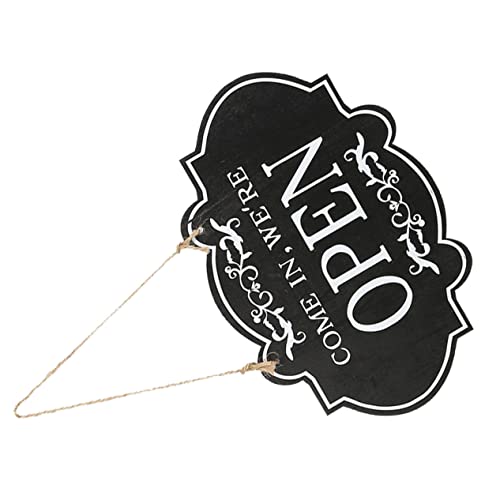 Warmhm Doppelseitiges Holzschild Open Closed Türschild für Restaurant Bar Geschäft Vintage Design Robust Vielseitig zur Geschäftsöffnung und Türdekoration Geeignet von Warmhm