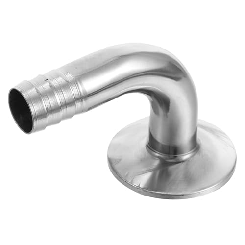 Warmhm Edelstahl Clamp Bogen Schlauchverbinder Schnellkupplung Hygienisch Korrosionsbeständig für Gummi Silikonschläuche Geeignet für Druckluft und Industrieanlagen von Warmhm