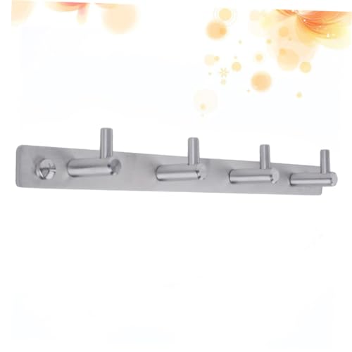 Warmhm Edelstahl Garderobenhaken mit Haken Wandmontage Robuster Wandhaken für Bad Schlafzimmer Vielseitiger Kleiderhaken für Handtücher Mäntel Hüte Leicht zu Reinigen und Langlebig von Warmhm