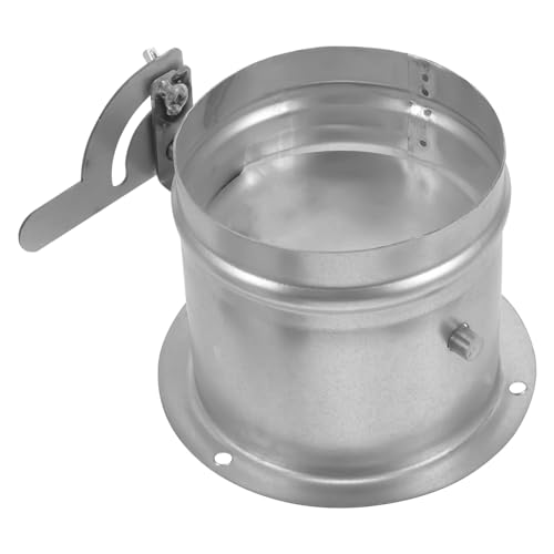 Warmhm Edelstahl Ofen Drosselklappe mit Verstellbarem Luftventil Kompatibel mit Abluftsystemen Einfach zu Reinigen Präzise Luftstromkontrolle Universeller Ersatz für Küchenlüftung von Warmhm