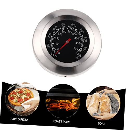 Warmhm Edelstahl Ofenthermometer Backofenthermometer mit Großem Display Präzise Temperaturmessung für Backofen und Grill Hitzebeständig für Bbq und Backen von Warmhm