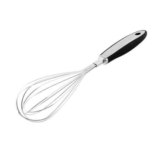 Warmhm Edelstahl Schneebesen mit Hitzebeständigem Rutschfestem Silikongriff Manuelles Rührgerät für Backen Kochen und Emulgieren Spülmaschinenfestes Küchengerät in Schwarz Warmhm Edelstahl Schneebesen mit Hitzebeständigem Rutschfestem Silikongriff Manuelles Rührgerät für Backen Kochen und Emulgieren Spülmaschinenfestes Küchengerät in Schwarz von Warmhm