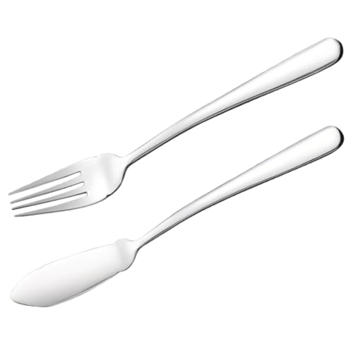 Warmhm Edelstahl Western Besteck Fischmesser Fischgabel Silberbesteck für Zuhause Restaurant Buffet Party Robust Langlebig Warmhm Edelstahl Western Besteck Fischmesser Fischgabel Silberbesteck für Zuhause Restaurant Buffet Party Robust Langlebig von Warmhm