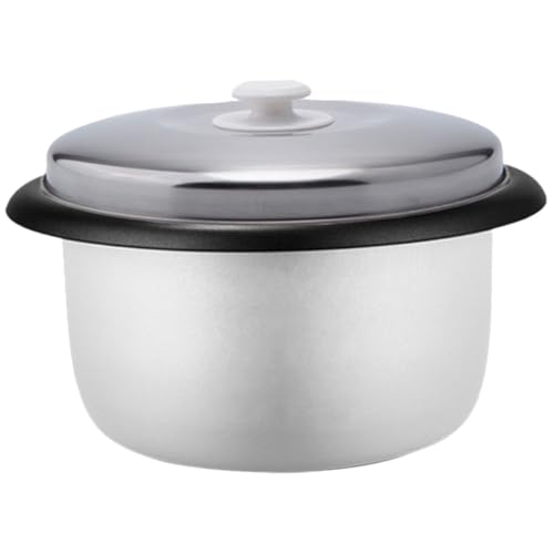 Warmhm Elektrischer Reiskocher Innentopf Antihaftbeschichtung Großer Fassungsvermögen Deckel Langlebig und Vielseitig für Reis und Kuchen Ersatz Innentopf für Haushaltsgeräte von Warmhm