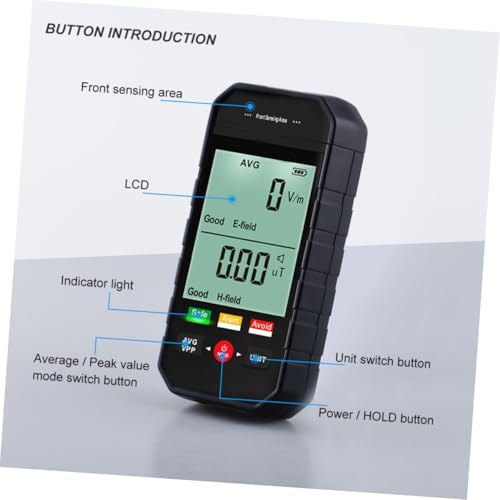 Warmhm Elektronisches Emf messgerät mit Lcd display Präziser Elektromagnetischer Strahlungstester Tragbarer Strahlungsdetektor für Innen Außeneinsatz Handliches Design für Zuhause und Warmhm Elektronisches Emf messgerät mit Lcd display Präziser Elektromagnetischer Strahlungstester Tragbarer Strahlungsdetektor für Innen Außeneinsatz Handliches Design für Zuhause und von Warmhm