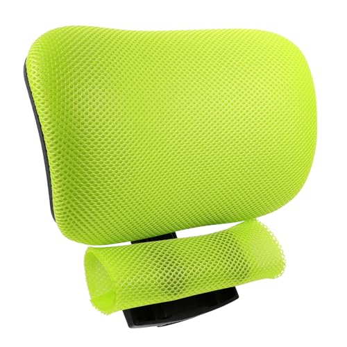 Warmhm Ergonomisches Verstellbares Kopfstützkissen aus Abs und Mesh für Bürostuhl Einfache Montage ohne Bohren Komfortable Nackenstütze für Computerarbeitsplatz Langlebiges Design von Warmhm