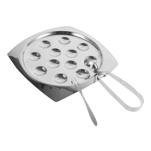 Warmhm Escargot Backform Set mit Fächern Langlebiges Schnecken und Muschelbackblech Spülmaschinenfestes Französisches Schneckenteller Set für Gourmetgerichte von Warmhm