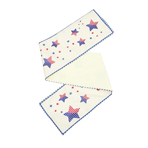 Warmhm Esstisch Tischdecke Unabhängigkeitstag Patriotic Tischdekoration für Festlichkeiten Verarbeitung und Einzigartiges Design für Zuhause und Partys von Warmhm