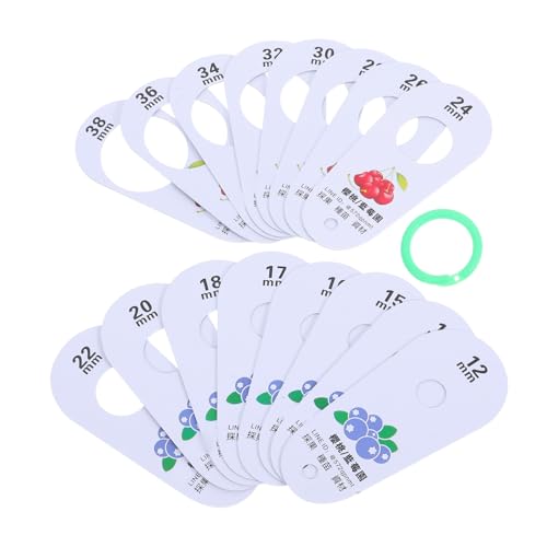 Warmhm Fruchtmessgerät mit Messskala Präzise Kunststoff Messlehre zur Durchmesserbestimmung von Blaubeeren und Kirschen Kompaktes Tragbares Werkzeug für Obstsortierung und von Warmhm