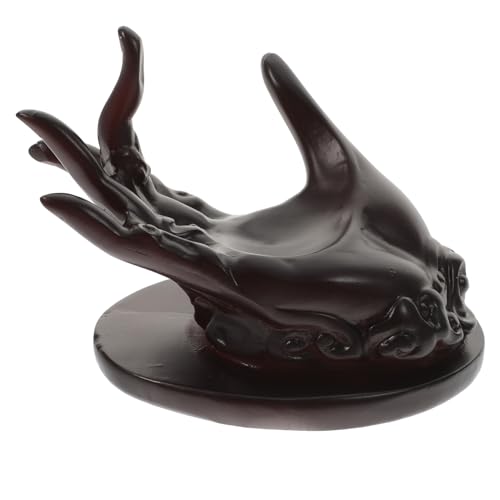 Warmhm Gartendekorationen Basis Aus Kristallkugel Kugel-ausstellungsstand Kristallkugelständer Buddha-handfigur Buddha-handstand Halterung Für Kristallkugeln Kugelhalter Büro Glaskugel Harz Eine Hand von Warmhm