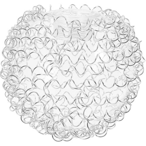 Warmhm Glaskugel-Lampenschirme 120 Mm G9-Aluminiumdraht Glaskugel-Schirm Kugel-Kronleuchter-Pendellampenschirm Ersatz Für Wandleuchter Straßenlaterne von Warmhm