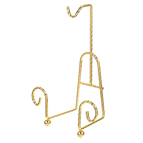 Warmhm Goldene Tasse Halterung Eleganter Metallständer für Teetassen und Teller Stabiler Display Ständer für Zuhause zur Präsentation von Geschirr und Tassen von Warmhm