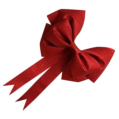 Warmhm Große Rote Schleife Dekoration für Hochzeiten Valentinstag und Weihnachten Strapazierfähig für Weihnachtsbaum Wreaths Fenster und von Warmhm