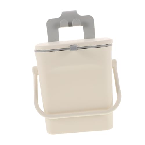 Warmhm Hängender Kleiner Mülleimer mit Schiebedeckel Kompakter Kunststoff Komposteimer für Küche Bad Auto Rücksitz Multifunktionaler Abfallsammler mit Griff für Schrank Spüle und Warmhm Hängender Kleiner Mülleimer mit Schiebedeckel Kompakter Kunststoff Komposteimer für Küche Bad Auto Rücksitz Multifunktionaler Abfallsammler mit Griff für Schrank Spüle und von Warmhm