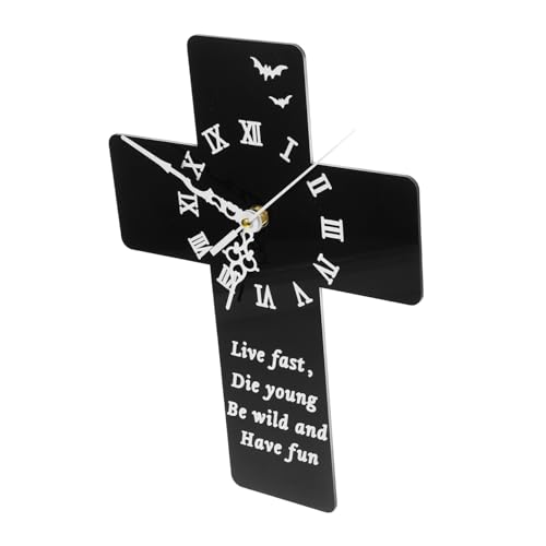 Warmhm Acryl Kreuz Wanduhr Dekorative Hängen Batterie Wohnkultur Für Wohnzimmer von Warmhm