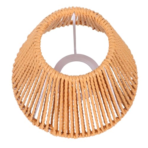 Warmhm Handgefertigter Lampenschirm aus Papierseil und Metall Vintage DIY Hängelampe Vielseitig Kompatibel Rustikaler Stil für Hotel Bereich Öffnung Warmhm Handgefertigter Lampenschirm aus Papierseil und Metall Vintage DIY Hängelampe Vielseitig Kompatibel Rustikaler Stil für Hotel Bereich Öffnung von Warmhm