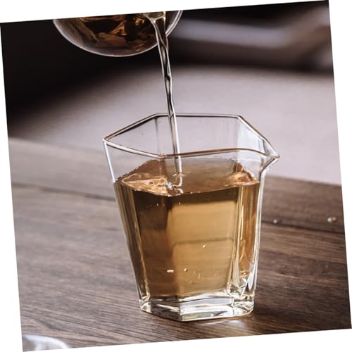 Warmhm Hitzebeständiger Glass Teeaufbewahrer mit Fairness Cup Handgefertigtes Japanisches Teeglas Geeignet für Meetingräume Hitzebeständiges Teezubehör für Losen Tee und Grünen Tee von Warmhm