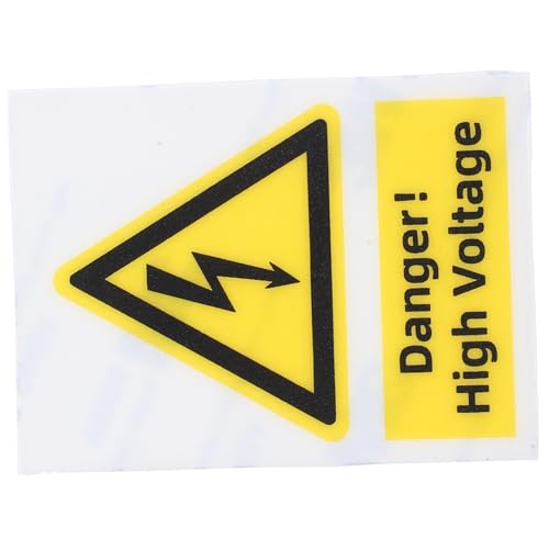 Warmhm Hochspannung Warnaufkleber Selbstklebend Elektrisches Warnschild Dauerhaftes Sicherheitszeichen mit Starkem Kleber für Industrie Geräte Personenschutz Warmhm Hochspannung Warnaufkleber Selbstklebend Elektrisches Warnschild Dauerhaftes Sicherheitszeichen mit Starkem Kleber für Industrie Geräte Personenschutz von Warmhm