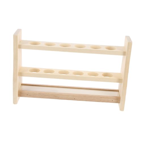 Warmhm Holz Reagenzglasständer Testrohrhalter Laborständer aus Robustem Holz für Röhrchen Vielseitig Praktisch Platzsparend und Langlebig für Labor und Farbstudien Warmhm Holz Reagenzglasständer Testrohrhalter Laborständer aus Robustem Holz für Röhrchen Vielseitig Praktisch Platzsparend und Langlebig für Labor und Farbstudien von Warmhm