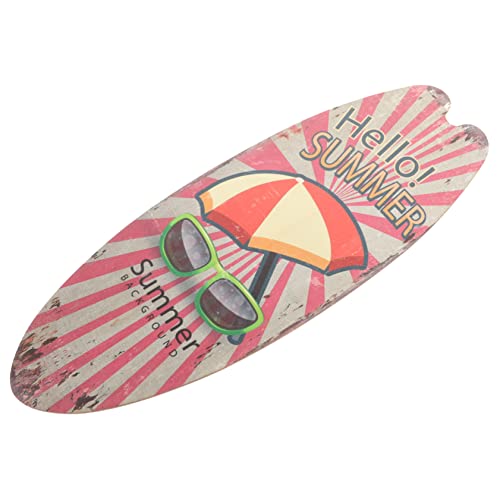 Warmhm Holz Surfbrett Wanddekoration Robust und Leicht Sommerliche Strand Deko für Zuhause Bar und Fenster Meer Themen Holzschild Vintage Stil von Warmhm