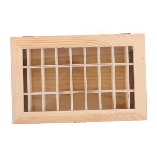 Warmhm Holz-aufbewahrungsbox mit Fächern Kristall Mineralien-display Stabile Holzkiste für Gesteinsproben Geeignet für Geologieunterricht Sammler und Museumspräsentationen Warmhm Holz-aufbewahrungsbox mit Fächern Kristall Mineralien-display Stabile Holzkiste für Gesteinsproben Geeignet für Geologieunterricht Sammler und Museumspräsentationen von Warmhm