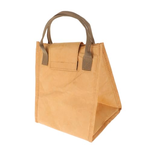 Warmhm Isolierte Bento Aus Kraftpapier Lunchbag Für Büro Schule Picknick Große Kapazität Wiederverwendbar Leicht Und Langlebig Für Mahlzeiten von Warmhm