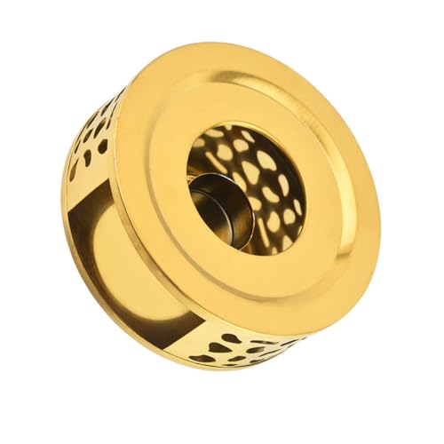 Warmhm Japanischer Teekannenwärmer aus Edelstahl mit Kreativem Hohldesign Kompakt und Tragbar für Zuhause Büro und Teestuben Effiziente Aromawärme für Teekannen von Warmhm