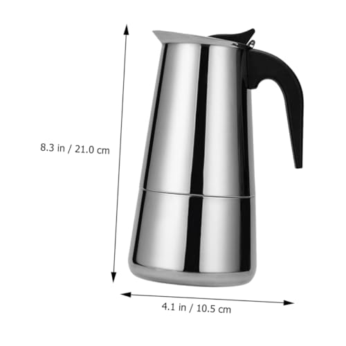 Warmhm Kaffeemaschine Kaffeekanne Stovetop Espressokocher für Induktionsherde mit Sicherheitsventil und Hitzebeständigem Griff für Schnelle Zubereitung Warmhm Kaffeemaschine Kaffeekanne Stovetop Espressokocher für Induktionsherde mit Sicherheitsventil und Hitzebeständigem Griff für Schnelle Zubereitung von Warmhm