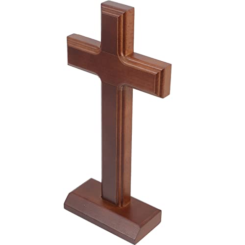 Warmhm Katholisches Holzkreuz Stehen Christliches Tischkreuz Wandkreuz Aus Holz Orthodoxes Kreuz Heiliges Kreuz Holzkreuze Zum Basteln Jesus Tischfigur Kruzifix Esstisch Dekoratives Holz von Warmhm