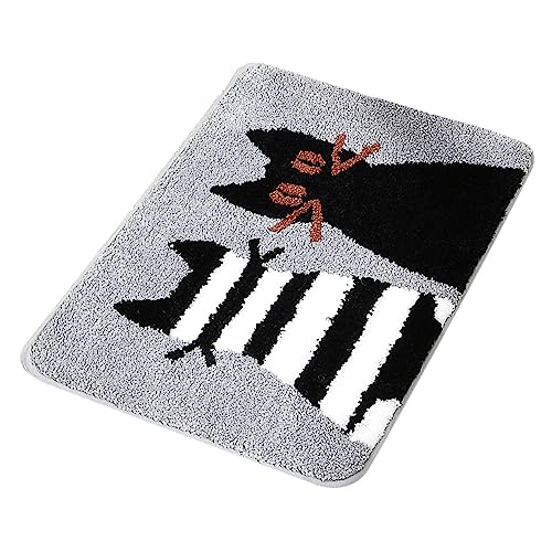 Warmhm Katzenmuster Badezimmermatte rutschfeste Wasserabsorbierende Mikrofaser für Bad Flur und Küche Praktischer Dekorativer Bodenteppich Warmhm Katzenmuster Badezimmermatte rutschfeste Wasserabsorbierende Mikrofaser für Bad Flur und Küche Praktischer Dekorativer Bodenteppich von Warmhm