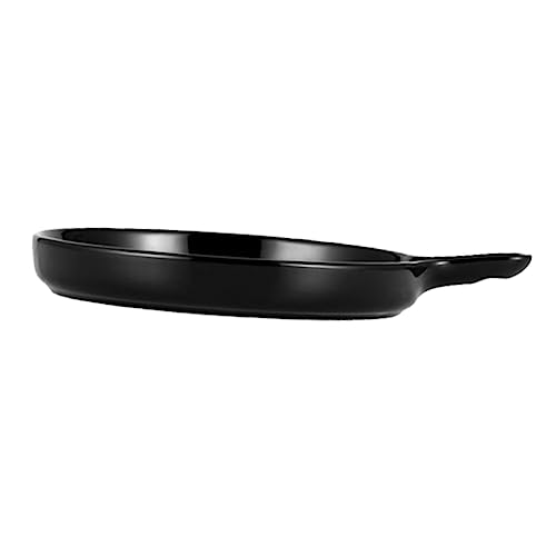 Warmhm Keramik Griffplatte Backofenfest Ofenfestes Keramik Serviergeschirr mit Hitzeschutz Griff Runde Backform für Frühstück Salate Desserts und Gebackenes Leicht und Robust in Schwarz Warmhm Keramik Griffplatte Backofenfest Ofenfestes Keramik Serviergeschirr mit Hitzeschutz Griff Runde Backform für Frühstück Salate Desserts und Gebackenes Leicht und Robust in Schwarz von Warmhm