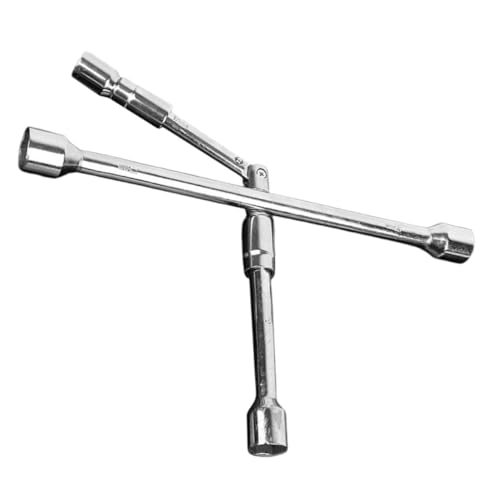 Warmhm Klappbarer Radmutternschlüssel für Autoreifen Ergonomischer Griff Faltbares Reifenwechsel Werkzeug Kompakt und Tragbar für Mobile Reifenreparaturen von Warmhm