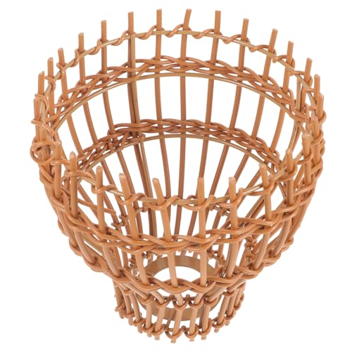 Warmhm Künstlicher Rattan lampenschirm Handgefertigt Rustikaler Kronleuchter Lampenschirm Stabile Webstruktur Vielseitig Einsetzbar für Esszimmer Wohnzimmer Hotel Büro und Warmhm Künstlicher Rattan lampenschirm Handgefertigt Rustikaler Kronleuchter Lampenschirm Stabile Webstruktur Vielseitig Einsetzbar für Esszimmer Wohnzimmer Hotel Büro und von Warmhm