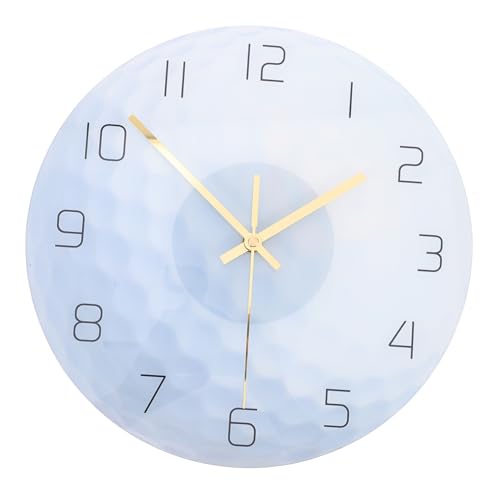 Warmhm Wanduhr Im Kugeldesign Stumme Hängeuhr Kunststoff Große Zahlen Modern Für Wohnzimmer Schlafzimmer Büro Dekoration von Warmhm
